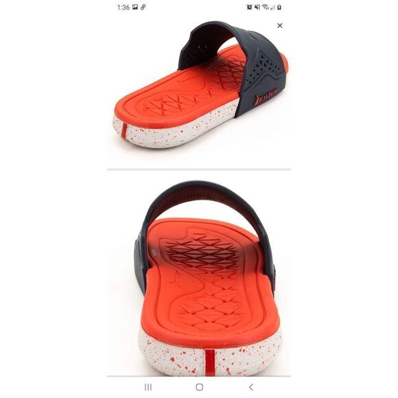 New Kids Size 12 Red Blue Rider Infinitiik Summer Casual Slides Sandals - Picture 7 of 9